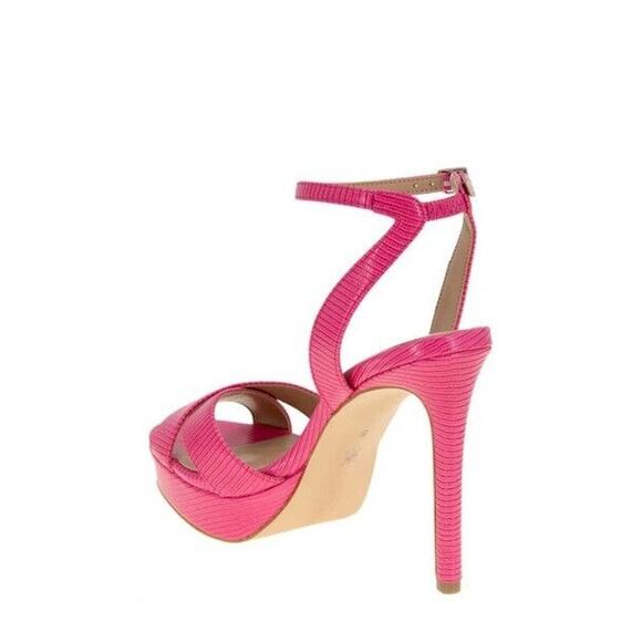 BCBGeneration Women's Niada Platform Ankle Strap Sandal, Dark Pink Size 9.5M - Picture 4 of 6